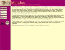 Tablet Screenshot of mundus.ac.uk